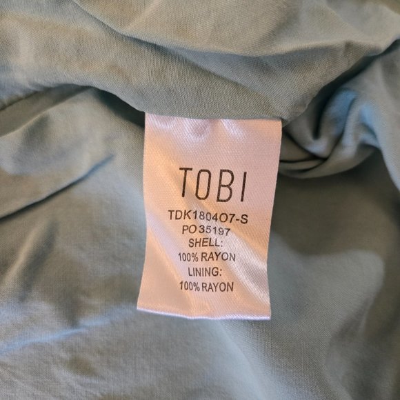 Tobi Floral Faux Wrap Top, Sz XS - Picture 8 of 10